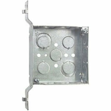 STEEL CITY Electrical Box, 21 cu in, Square Box, Steel, Square 52151V1234(8197)